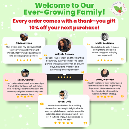 Solar Powered Christmas tree PACK